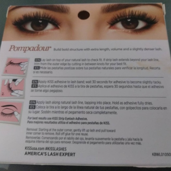 Kiss Blowout Lashes Pompadour Fake Eyelashes 72455 - Picture 4 of 5